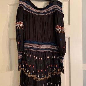 Red Carter Calla Smocked Dress